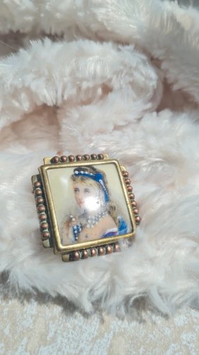 Broche ancienne porcelaine de Limoges