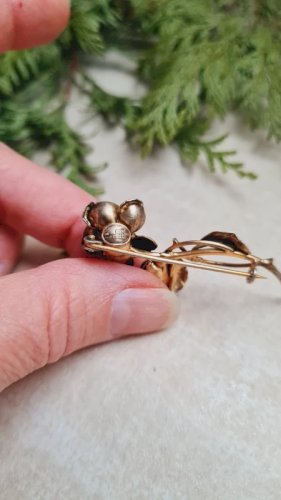Broche Ancienne- rose par Emmanuel Cellarius 1910 - 1920