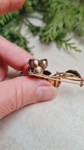 Broche Ancienne- rose par Emmanuel Cellarius 1910 - 1920