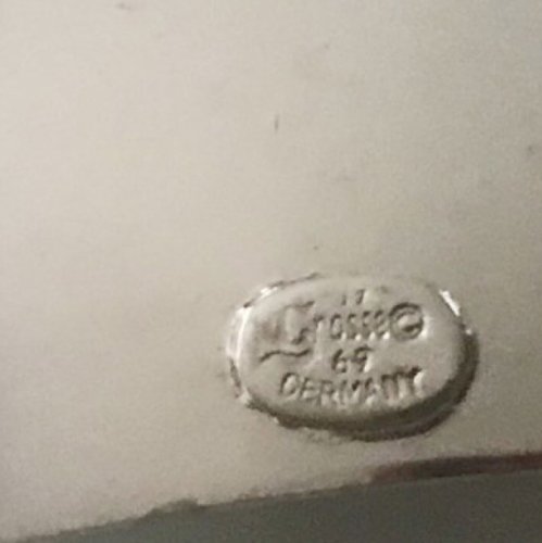 broche ancienne vintage Signé Grossé 1969 Germany Design Collection Couture