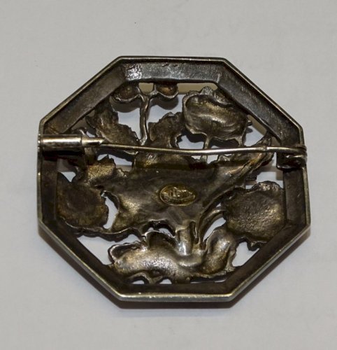 - BROCHE ARGENT FLEURS MARGUERITES Poinçon Crabe et FLAM Made in France BIJOU  D