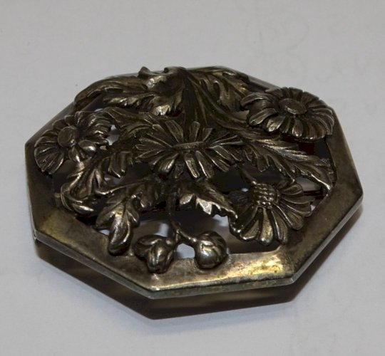 - BROCHE ARGENT FLEURS MARGUERITES Poinçon Crabe et FLAM Made in France BIJOU  D