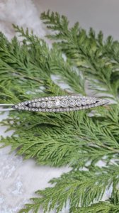 Art Deco vintage brooch with rhinestones - 1920s/30s