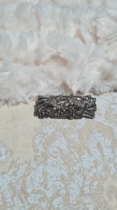 Art Deco brooch with marcasites, antique silver brooch