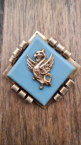 Broche art déco Griffon OU Chimère - broche ancienne