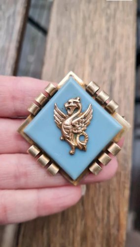 Broche art déco Griffon OU Chimère - broche ancienne