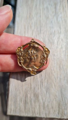 Broche art nouveau en laiton années 20/30