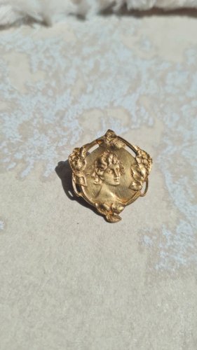 Broche art nouveau en laiton années 20/30