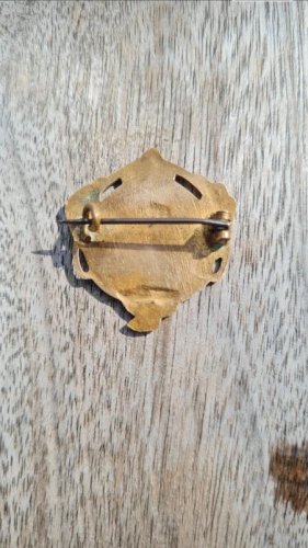 Broche art nouveau en laiton années 20/30