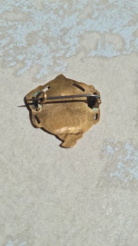Broche art nouveau en laiton années 20/30