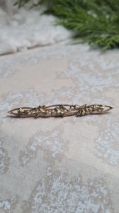 Art Nouveau floral brooch - antique - FIX - 1920s/30s