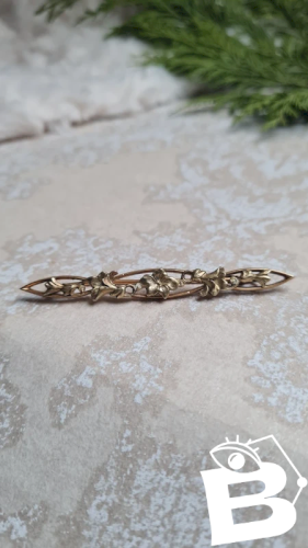 Broche art Nouveau florale - ancienne  - FIX- années  20/ 30