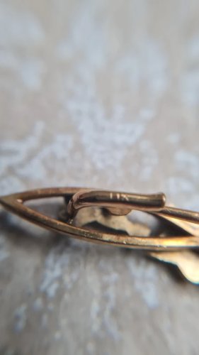 Broche art Nouveau florale - ancienne  - FIX- années  20/ 30