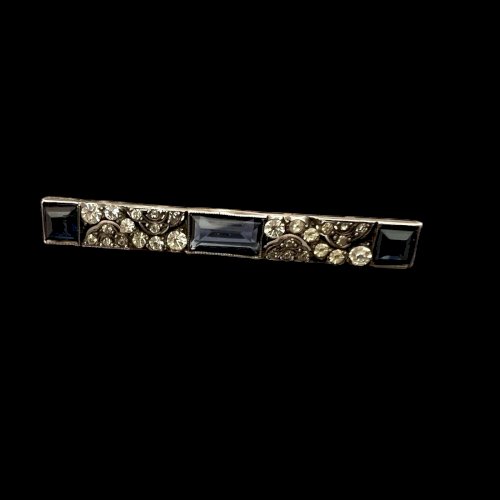 Broche barrette argent massif époque art déco 1925 vintage Poinçon Sanglier