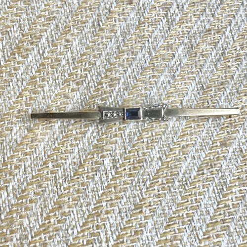 Broche barrette  noeud Marque FIX vers 1925 Plaqué Or vintage, ancien Unisex