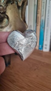 Vintage Christian Lacroix heart-shaped brooch, 1990s