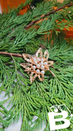 Broche créateur signée V.P.C.P. vintage