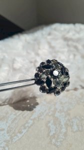 Broche dôme vintage strass