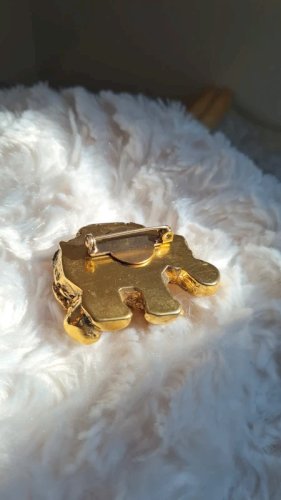 Broche éléphant vintage Signée Jacky de G années 70