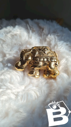 Broche éléphant vintage Signée Jacky de G années 70