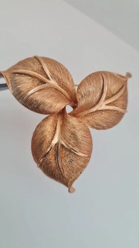 Broche feuilles- Orena - vintage - Broche orena