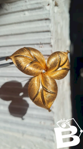 Broche feuilles- Orena - vintage - Broche orena
