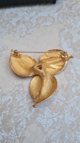 Broche feuilles- Orena - vintage - Broche orena