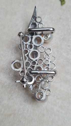 Broche géométrique et graphique poinçon 950SV