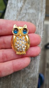Broche hibou DOIRA vintage