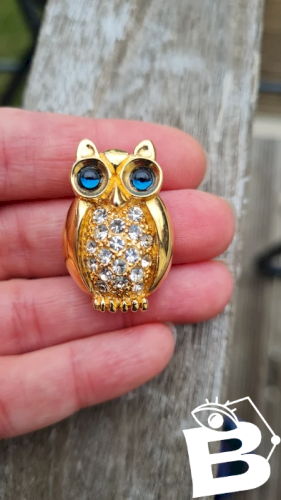 Broche hibou DOIRA vintage