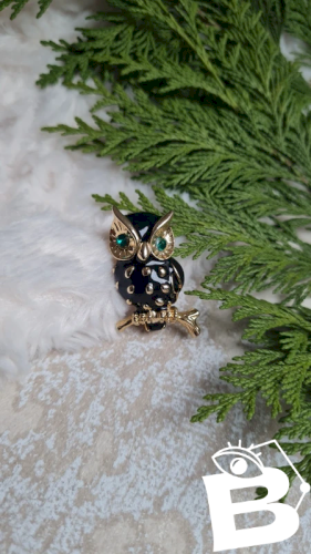 Broche Hibou  vintage