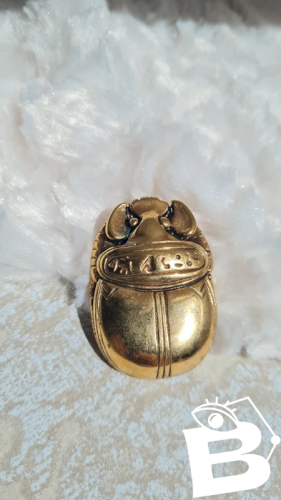 Broche oversize scarabée M.Buffet en bronze années 50