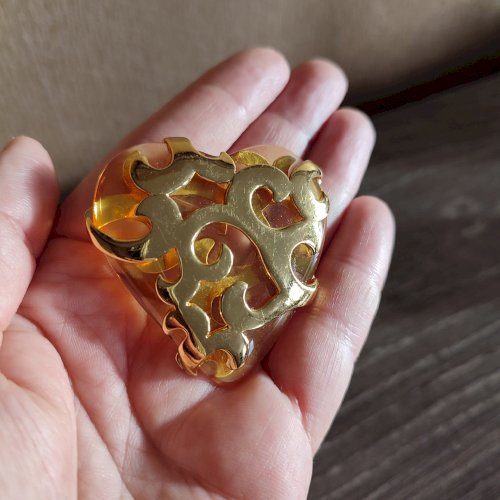 Broche pendentif cœur Yves Saint Laurent 