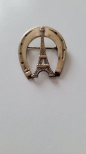 18k gold plated brooch brand FIX