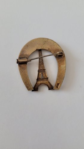 broche placage or 18 k marque FIX