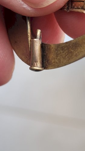 broche placage or 18 k marque FIX