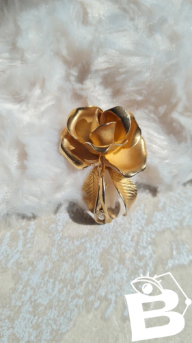Broche Rose vintage articulée Cerrito