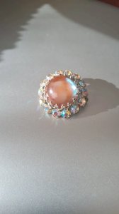 Broche Saphirette - Broche Cabochon saphiret ancienne