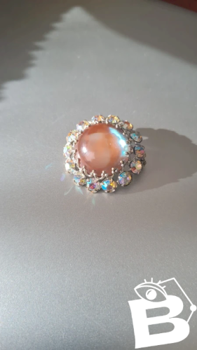 Broche Saphirette - Broche Cabochon saphiret ancienne