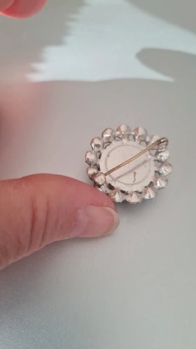 Broche Saphirette - Broche Cabochon saphiret ancienne