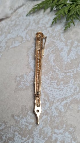Broche stylo Agatha vintage