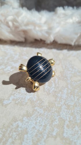 Broche Tortue vintage doré