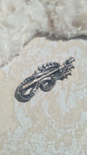 Broche vintage avec strass Boréale années 50