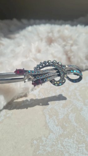Broche vintage avec strass Boréale années 50