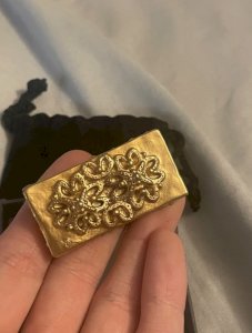 Vintage Balenciaga Paris Perfumes brooch.