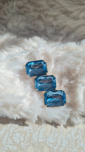 Broche vintage bleu