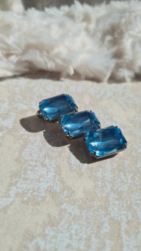 Broche vintage bleu