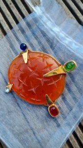 Vintage Daum Brooch (Hilton Mc Connico & Daum)