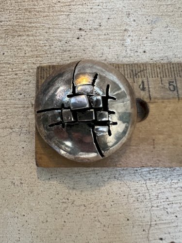 Broche vintage design argent massif Sydney Caron vintage