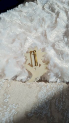 Broche vintage en celluloïd souvenir années 50/60 fleurs edelweiss